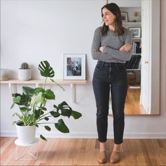 Everlane Denim - Everlane High Rise Jeans Size 27 Skinny Black Wash